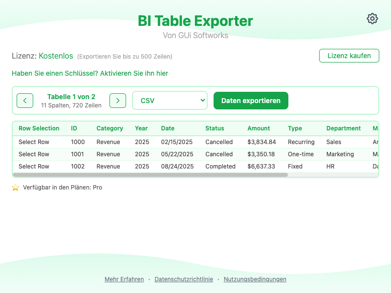 Screenshot des Erweiterungs-Popups